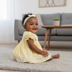 Limón - Bows and Smocked Dress Set