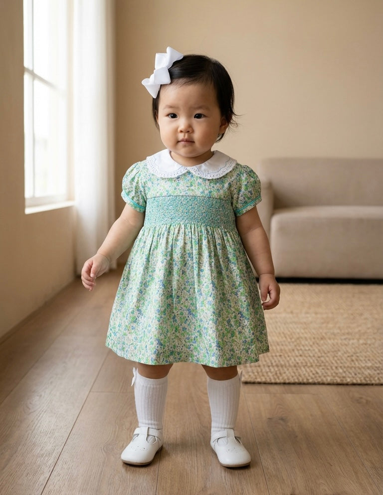 Ambar - Smocked Floral Dress